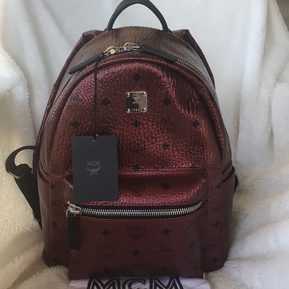 MCM Handbags - Authentic MCM Dual Stark Visetos Metallic Backpack
